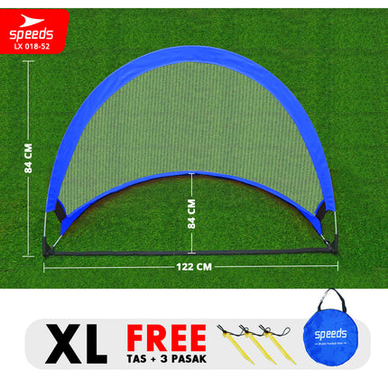 SPEEDS Gawang Jaring Lipat Goal Portable 180cm L XL XXL Latihan Sepak Bola Gol Portabel Soccer Football Indoor Outdoor 018-52