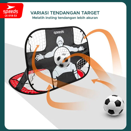 SPEEDS Gawang Jaring Lipat Portable Goal Latihan Sepak Bola Gol Portabel Sport Soccer Indoor Outdoor Football 018-53