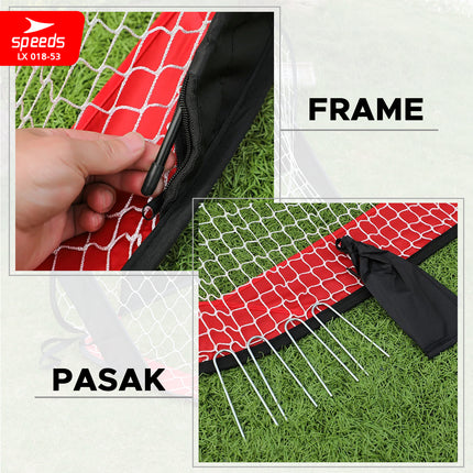 SPEEDS Gawang Jaring Lipat Portable Goal Latihan Sepak Bola Gol Portabel Sport Soccer Indoor Outdoor Football 018-53