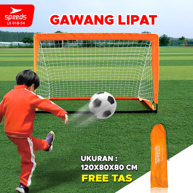 SPEEDS Gawang Jaring Lipat Sepak Bola 120x80x80cm 018-54