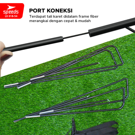 SPEEDS Gawang Jaring Lipat Sport Portable Latihan Sepak Bola Goal Portabel Soccer Gol Football Indoor Outdoor 018-54