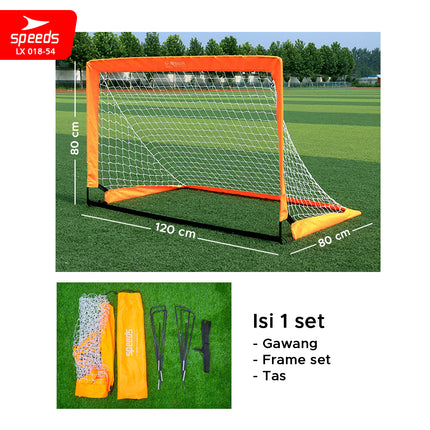 SPEEDS Gawang Jaring Lipat Sport Portable Latihan Sepak Bola Goal Portabel Soccer Gol Football Indoor Outdoor 018-54