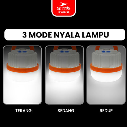 SPEEDS Lampu Camping LED Gantung Camping Emergency Lamp Super Terang Charger Type-C Outdoor Indoor Lampu Kemah 018-57