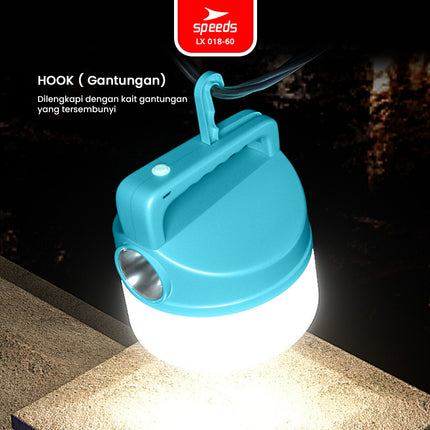 SPEEDS Lampu Camping LED Gantung Emergency Camping Lamp Super Terang Multifungsi Outdoor Indoor Lampu Kemah 018-60