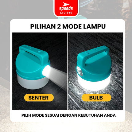 SPEEDS Lampu Camping LED Gantung Emergency Camping Lamp Super Terang Multifungsi Outdoor Indoor Lampu Kemah 018-60