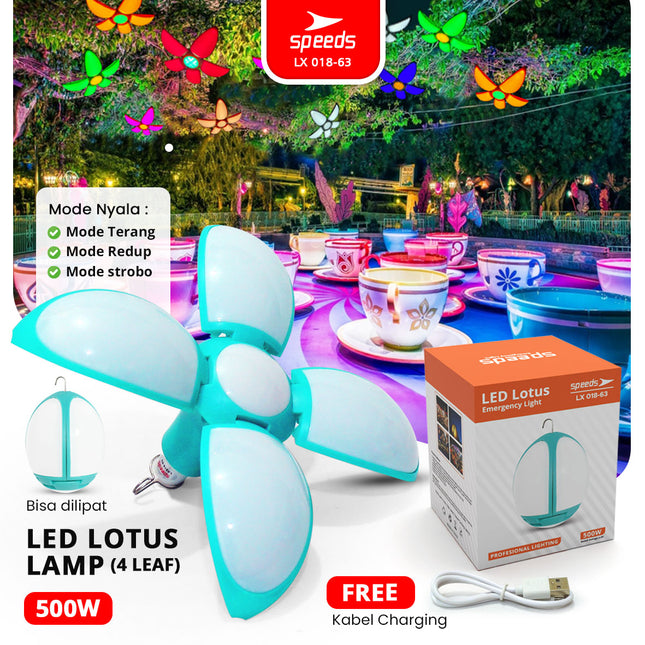 SPEEDS Lampu Emergency Gantung Bentuk Bunga 500W 018-63