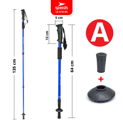 SPEEDS Trekking Pole Tracking Pole Gagang L Tongkat Treking Gunung Camping/ Tongkat Hiking Mendaki 018-64