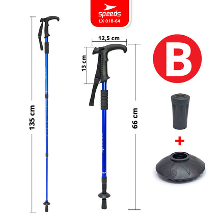 SPEEDS Trekking Pole Tracking Pole Gagang L Tongkat Treking Gunung Camping/ Tongkat Hiking Mendaki 018-64