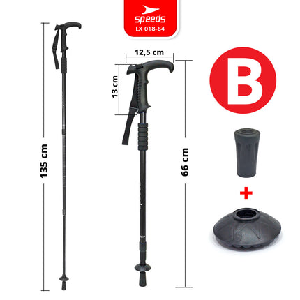 SPEEDS Trekking Pole Tracking Pole Gagang L Tongkat Treking Gunung Camping/ Tongkat Hiking Mendaki 018-64
