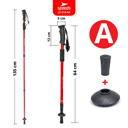 SPEEDS Trekking Pole Tracking Pole Gagang L Tongkat Treking Gunung Camping/ Tongkat Hiking Mendaki 018-64