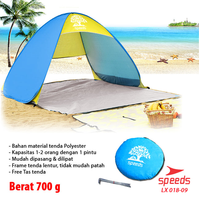 SPEEDS Tenda Camping Terbuka Otomatis 2-3 Orang 018-9