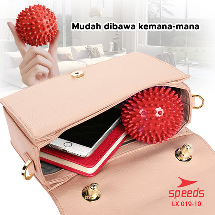 SPEEDS Bola Duri Terapi Massage Ball Bola Terapi Bola Pijat Alat Pijat 1 Set Isi 2 019-10