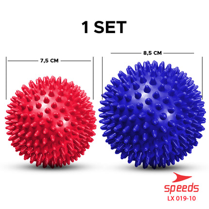 SPEEDS Bola Duri Terapi Massage Ball Bola Terapi Bola Pijat Alat Pijat 1 Set Isi 2 019-10