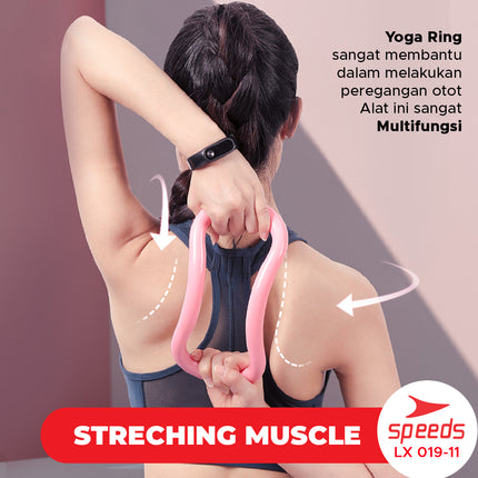 SPEEDS Yoga ring resistance training latihan yoga pilates isi 2 LX 019-11