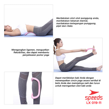 SPEEDS Yoga ring resistance training latihan yoga pilates isi 2 LX 019-11