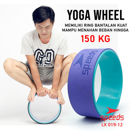 SPEEDS Yoga Wheel Alat Bantu Roda Yoga Tulang Rileks punggung Gym 30cm 019-12