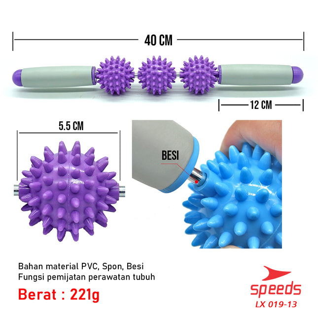 SPEEDS Massage Ball Stick Tongkat Pijat 019-13
