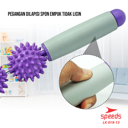 SPEEDS Massage Ball Alat Pijat Tongkat Pijat Roller Tongkat Duri Bola Duri Yoga dan Fitness 019-13