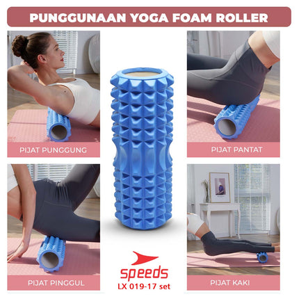 SPEEDS Yoga Foam Roller Massage Roller Muscle Massage Yoga Gym Pilates 019-17