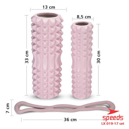 SPEEDS Yoga Foam Roller Massage Roller Muscle Massage Yoga Gym Pilates 019-17