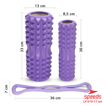 SPEEDS Yoga Foam Roller Massage Roller Muscle Massage Yoga Gym Pilates 019-17
