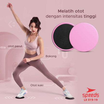 SPEEDS Slider Disc Gliding Disc Power Slider Plate Fitness Core Slider Bundar Olahraga 019-19