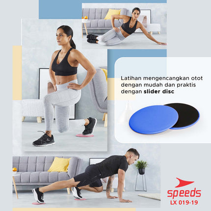 SPEEDS Slider Disc Gliding Disc Power Slider Plate Fitness Core Slider Bundar Olahraga 019-19