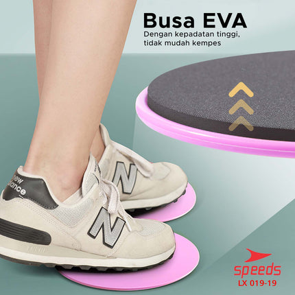 SPEEDS Slider Disc Gliding Disc Power Slider Plate Fitness Core Slider Bundar Olahraga 019-19