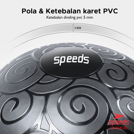 SPEEDS Bosu Ball Balance Pad Olahraga Rumah Gymball Fitness Olahraga 019-20