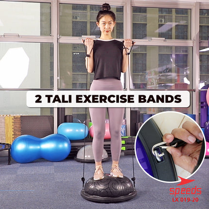 SPEEDS Bosu Ball Balance Pad Olahraga Rumah Gymball Fitness Olahraga 019-20