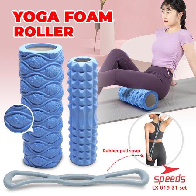 SPEEDS Yoga Foam Roller Massage EVA Roller Muscle Olahraga Fitness Yoga Gym Pilates 019-21