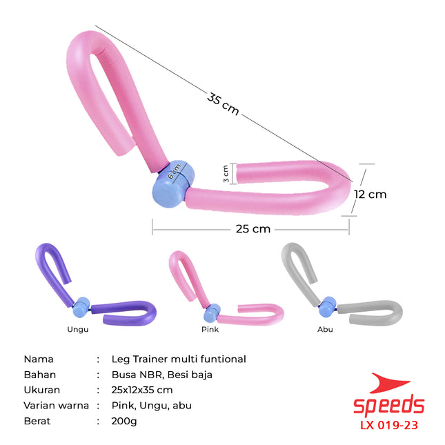 SPEEDS Alat Olahraga Yoga Paha dan Kaki Alat Senam Kegel Leg Trainer Thigh Master 019-23