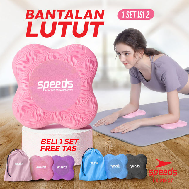 SPEEDS Yoga Pad Knee Kneepad Elbow Joint Support Alas Yoga Lutut Kaki Siku Tangan Empuk Serbaguna 019-27