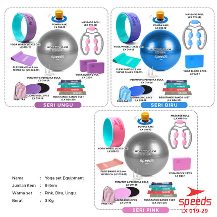 SPEEDS Yoga Ring Set 9in1 019-29