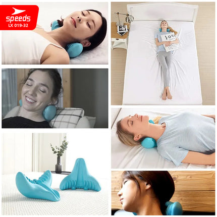 SPEEDS C-Rest Neck Massage Pillow / Pain Reliever Neck Relaxer Spinal Chiropractic Cervical Massage No Power or Batteries 019-32