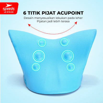 SPEEDS Bantal Pijat Leher Bentuk C-Rest 019-33