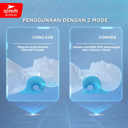 SPEEDS Bantal Pijat Leher Bentuk C-Rest 019-33
