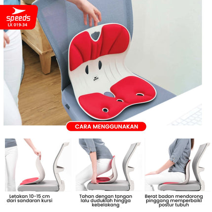 SPEEDS Kursi Plastik Sandaran Penopang Postur 019-34