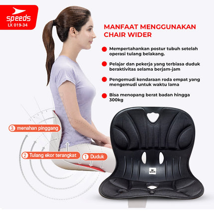 SPEEDS Kursi Plastik Sandaran Penopang Postur 019-34