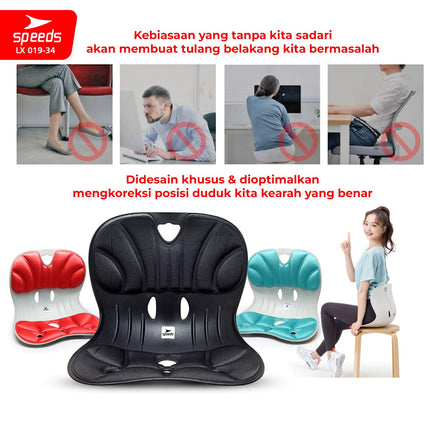 SPEEDS Kursi Plastik Sandaran Penopang Postur 019-34