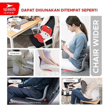 SPEEDS Kursi Plastik Sandaran Penopang Postur 019-34