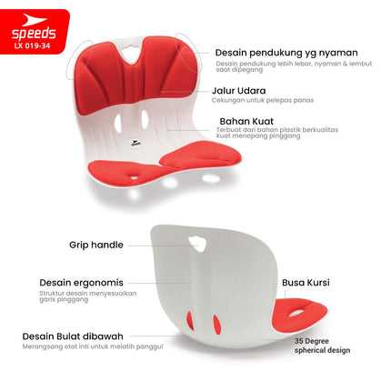 SPEEDS Kursi Plastik Sandaran Penopang Postur 019-34