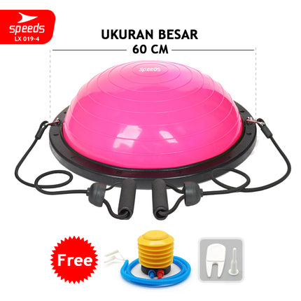 SPEEDS Balance Step Bosu Ball fitness alat olahraga bola yoga gymball ori barang import 019-4