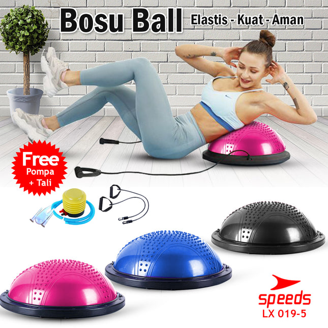 SPEEDS Balance Step Speeds ORIGINAL / Bosu Ball Pembakar Lemak Olahraga 019-5
