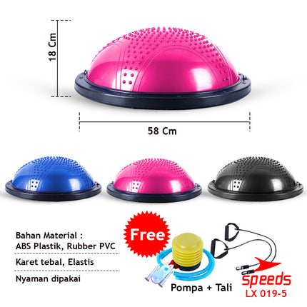 SPEEDS Balance Step Speeds ORIGINAL / Bosu Ball Pembakar Lemak Olahraga 019-5