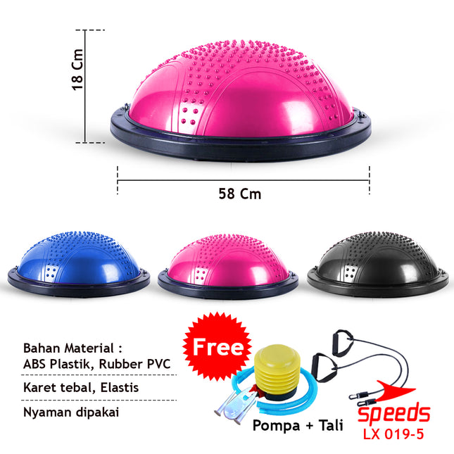 SPEEDS Balance Step Speeds ORIGINAL / Bosu Ball Pembakar Lemak Olahraga 019-5