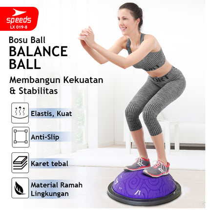 SPEEDS Balance Step / Bosu Ball Pembakar Lemak Olahraga 019-8