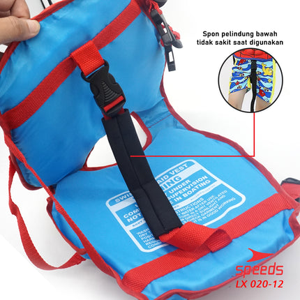 SPEEDS Pelampung Renang Anak bergambar Superhero, Bahan bagus Murah Rompi Vest Life Jacket 020-12