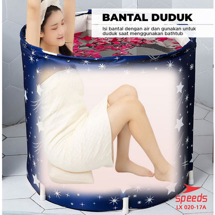 SPEEDS Bak Mandi Lipat Folding Bathtub Portable Bathtub Lipat Tempat Mandi Dewasa SPA Air Hangat 020-17