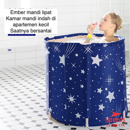 SPEEDS Bak Mandi Lipat Folding Bathtub Portable Bathtub Lipat Tempat Mandi Dewasa SPA Air Hangat 020-17